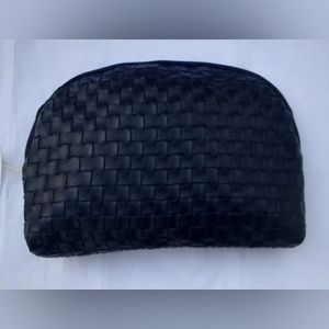Sephora makeup Bag case pouch In Intrecciato Weave Pattern New